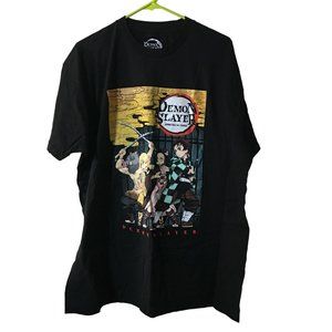 DEMON SLAYER KIMETSU NO YAIBA POSTER ADULT MANGA T-SHIRT 2XL